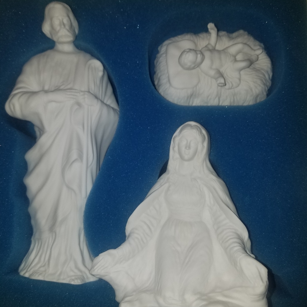 6 Piece Boehm Nativity Mary, Joseph, Jesus 3 Kings